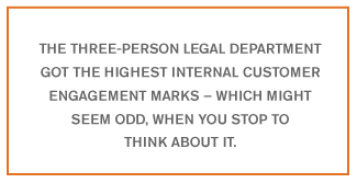 QUOTE: The three-person legal department...