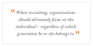 QUOTE: When recruiting, organizations should...