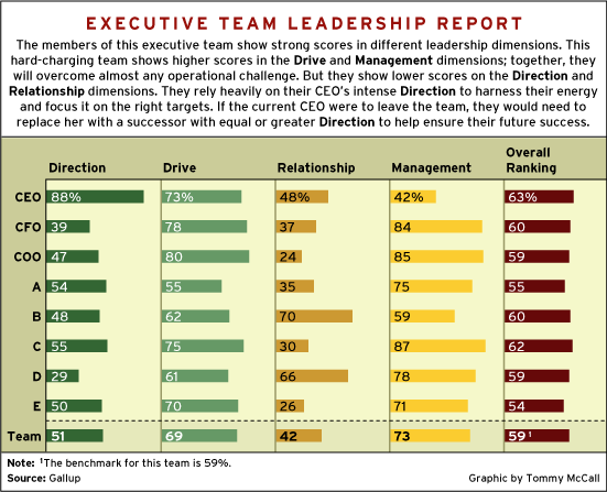 CHART: Executive Team Leadership Report